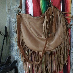 Lucky Brand Ricky Fringe Hobo/Crossbody